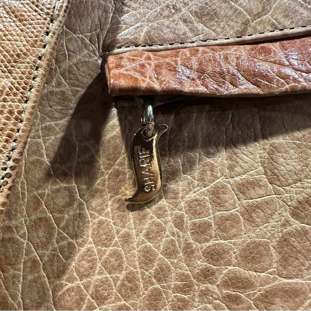 Sharif Patchwork Leather Convertible Backpack & S… - image 5